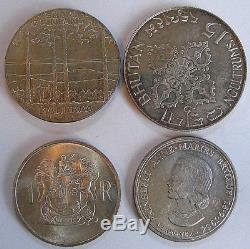 Lot 18 World Silver Crown Sized Coins Commemoratives High Grade &Proof 1961-2006