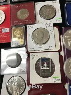 Lot 34 Huge World Coin Collection Canada UK Cayman UN Russia Retail $697 Silver