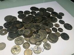 Lot Of 100+ World Silver Coins Nice Mixed World Coins 24 Oz Free Shipping