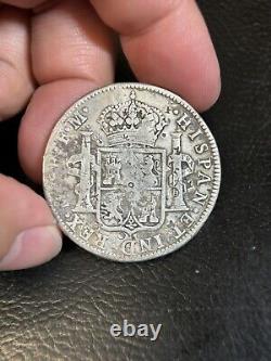 Lot Of 3 Mexico 8 Reales Silver Coin Carlos IIII Spanish Colonial Chopmarked