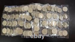 Lot of 100 Mexico's Last Silver Coin The 1957-1967 Un Peso 10% Silver