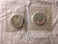 Lot of 10 World Silver Coins 1 Oz. Each Several High Value Some Mint-Sealed