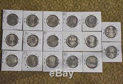 Lot of 11 Germany Silver Commem. 5 mark coins UNC world silver see description