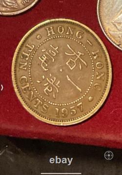 Lot of 14 Foreign Silver And Coins- Greece, England, Canada, Australia Witherrors