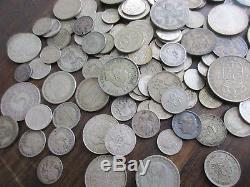 Lot of 158 Silver World Coins Aprox 1 1/4 lbs (t)