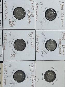 Lot of 18 World Silver Vintage Coins