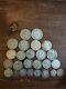 Lot Of 25 Silver Coins Foreign Collection Shilling/mark/francs/ Etc