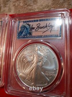 Lot of 2-2022 Len Buckley ASE's 1 of 500 Signd Corspng Ser#'s. #pb21 Fr Ship