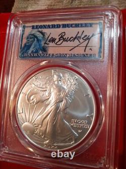 Lot of 2-2022 Len Buckley ASE's 1 of 500 Signd Corspng Ser#'s. #pb21 Fr Ship