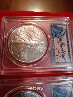 Lot of 2-2022 Len Buckley ASE's 1 of 500 Signd Corspng Ser#'s. #pb21 Fr Ship