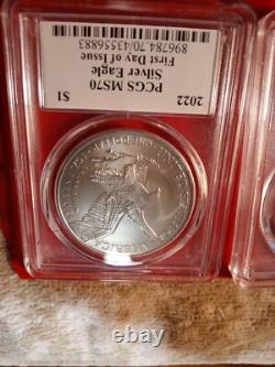 Lot of 2-2022 Len Buckley ASE's 1 of 500 Signd Corspng Ser#'s. #pb21 Fr Ship