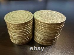 Lot of 30 Mexico's Last Silver Coin The 1957-1967 Un Peso 10% Silver