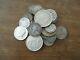Lot Of 32 Silver Us And World Coins-9 Ounces-mostly Circulated