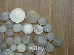 Lot of 32 Silver US and World Coins-9 Ounces-Mostly Circulated