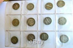 Lot of 38 US Philippines and Other World Silver Coins Misc Dates Denominations