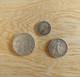 Lot Of 3 European Silver Collectible Coins France & Belgium