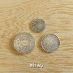 Lot of 3 European Silver Collectible Coins France & Belgium