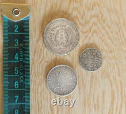 Lot of 3 European Silver Collectible Coins France & Belgium