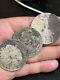 Lot Of 3 Mexico 8 Reales Spanish Colonial Carlos Chopmarked Silver Coin