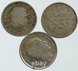 Lot of 3 Silver WORLD COINS Authentic Collection Vintage Group DEAL GIFT i115426