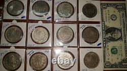 Lot of 40 Mexican Coins 37 SILVER