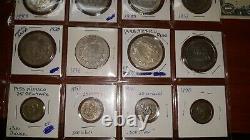 Lot of 40 Mexican Coins 37 SILVER