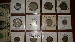 Lot of 40 Mexican Coins 37 SILVER