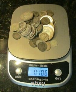 Lot of 48 Silver US and World Coins-10.6 Ounces-Mostly Circulated