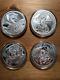 Lot Of 4 World Of Dragon Series 1 Ounce Silver Coins Provident Metals Series