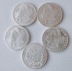 Lot of 5 1902 O Morgan Silver Dollar $1 BU Brilliant Uncirculated Condit