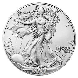 Lot of 5-2022 $1 American Silver Eagle 1 oz BU