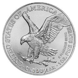 Lot of 5 2023 American Silver Eagle $1 Coin 999 Silver BU