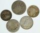 Lot Of 5 Silver World Coins Authentic Collection Vintage Group Deal Gift I115389