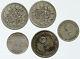 Lot Of 5 Silver World Coins Authentic Collection Vintage Group Deal Gift I115399