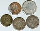 Lot Of 5 Silver World Coins Authentic Collection Vintage Group Deal Gift I115659