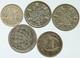 Lot Of 5 Silver World Coins Authentic Collection Vintage Group Deal Gift I115665