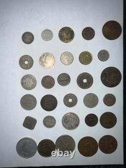 Lot of 69 Foreign Coins (Dates Range From 1700's Thru 1900's) LOT OF 69