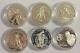 Lot Of 6 Hungary Barbados Lesotho Ecuador Nauru S. Tome 1990 1994 Silver Soccer