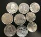 Lot Of 9 Large Silver World Coins