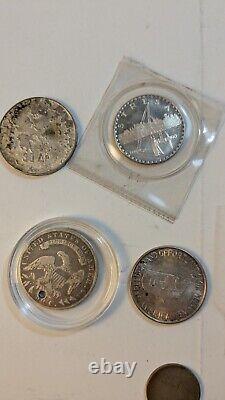 Lot of 9 Mixed World Silver Coin(s), mostly US, 4.375 troy ounce