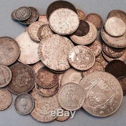Lot of Mixed Silver Foreign World Coins! A wonderful mix, 450 grams