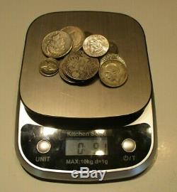 Lot of US and World Silver Coins- Circulated- 9.1 Ounces-