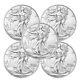 (lots Of 5) 2023 $1 American Silver Eagle 1 Oz Bu