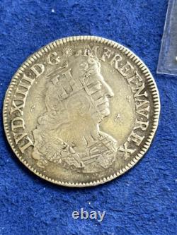 Louis 14, King, France, Louis X1v, 1/2 Ecu Auxpalmes, A Metz 1694 Reformed