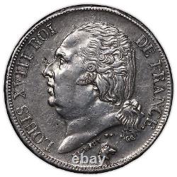 Louis XVIII, France, Silver Coin, 2 Francs, 1824 I Limoges, pedigree roi Farouk