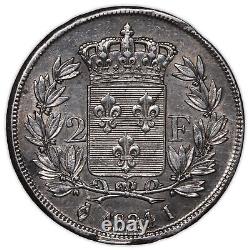 Louis XVIII, France, Silver Coin, 2 Francs, 1824 I Limoges, pedigree roi Farouk
