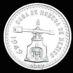 Lovely Ch. Bu 1949 Mexico Onza. 925 Sterling 1 Oz Pure Silver, Lustrous