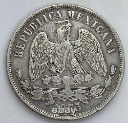 MEXICO 1 Peso 1873 Mo M Silver 0.903 Coin