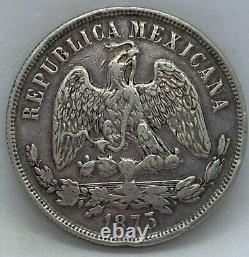 MEXICO 1 Peso 1873 Mo M Silver 0.903 Coin