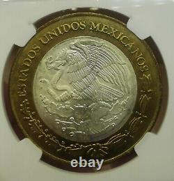 MEXICO 50 Pesos 1993 Silver Bi-Metallic NGC MS66 Nino Heroes